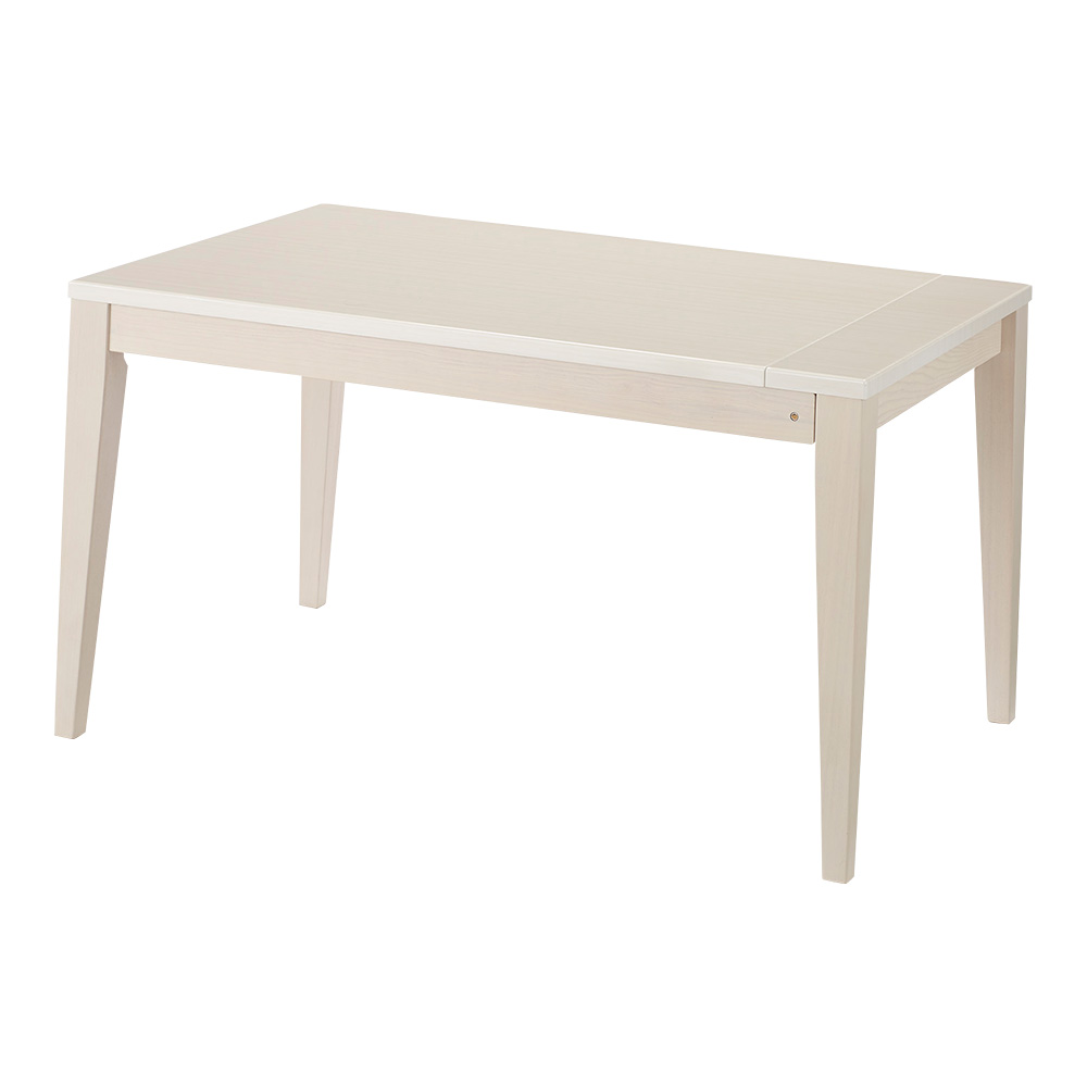 伸張式テーブル スライドテーブル テーブル 机 タモ UV塗装 光沢が美しい 伸長式 モダン ダイニングテーブル 772412