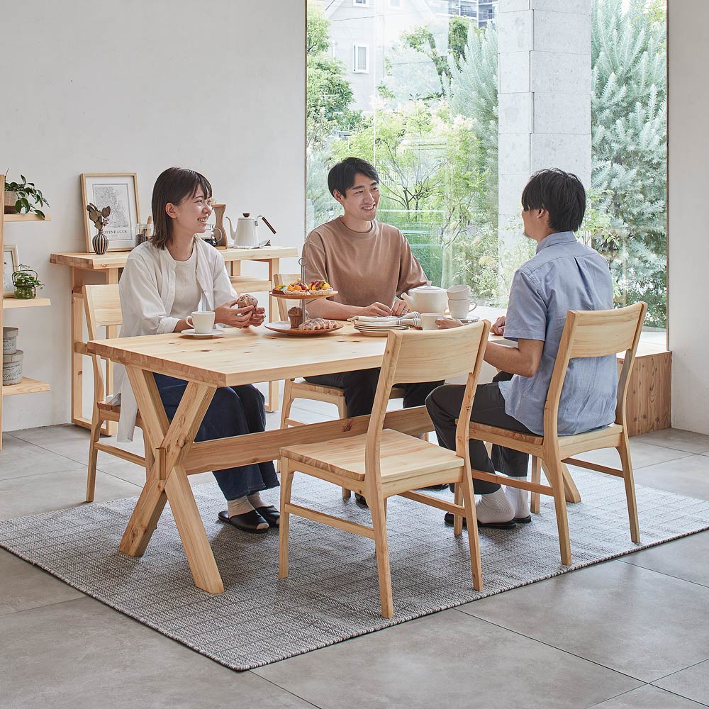 家具・インテリアIKEA（BJURSTA ビュースタ）ダイニングテーブル　椅子４脚セット