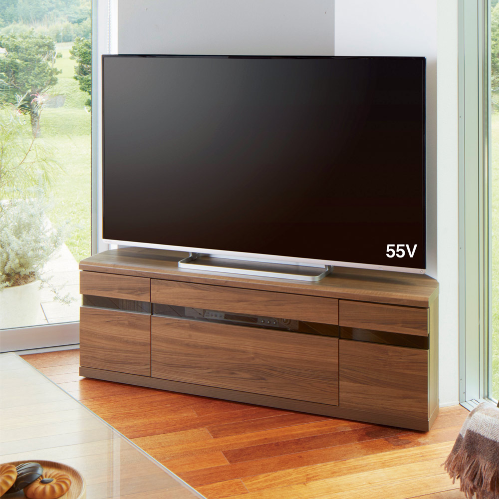 大型テレビが見やすいスイングコーナーテレビ台 幅130cm 通販 - ディノス