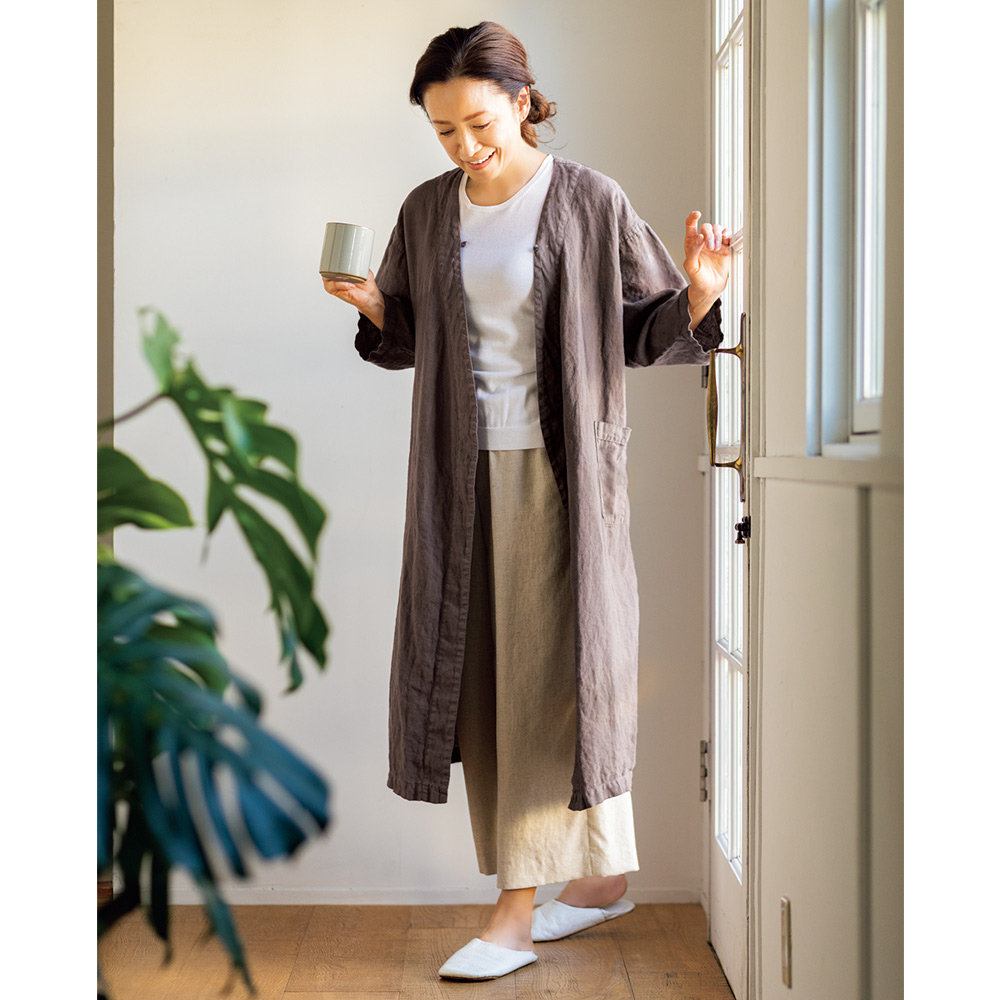 LINEN & BASIC / リネン＆ベーシック】リネンのマルチローブ 通販