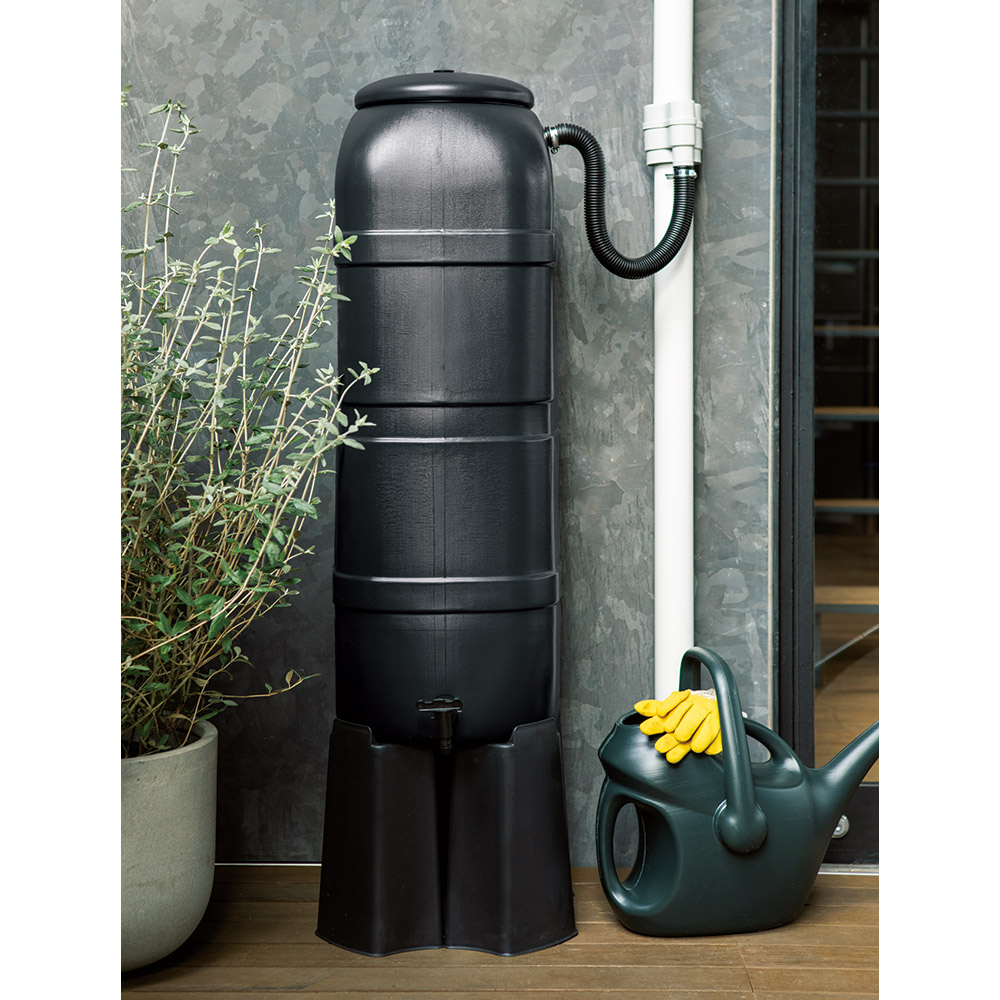 コーヒー木樽の雨水タンク 樽型 貯水タンク ガーデニング#アンティー雑貨
