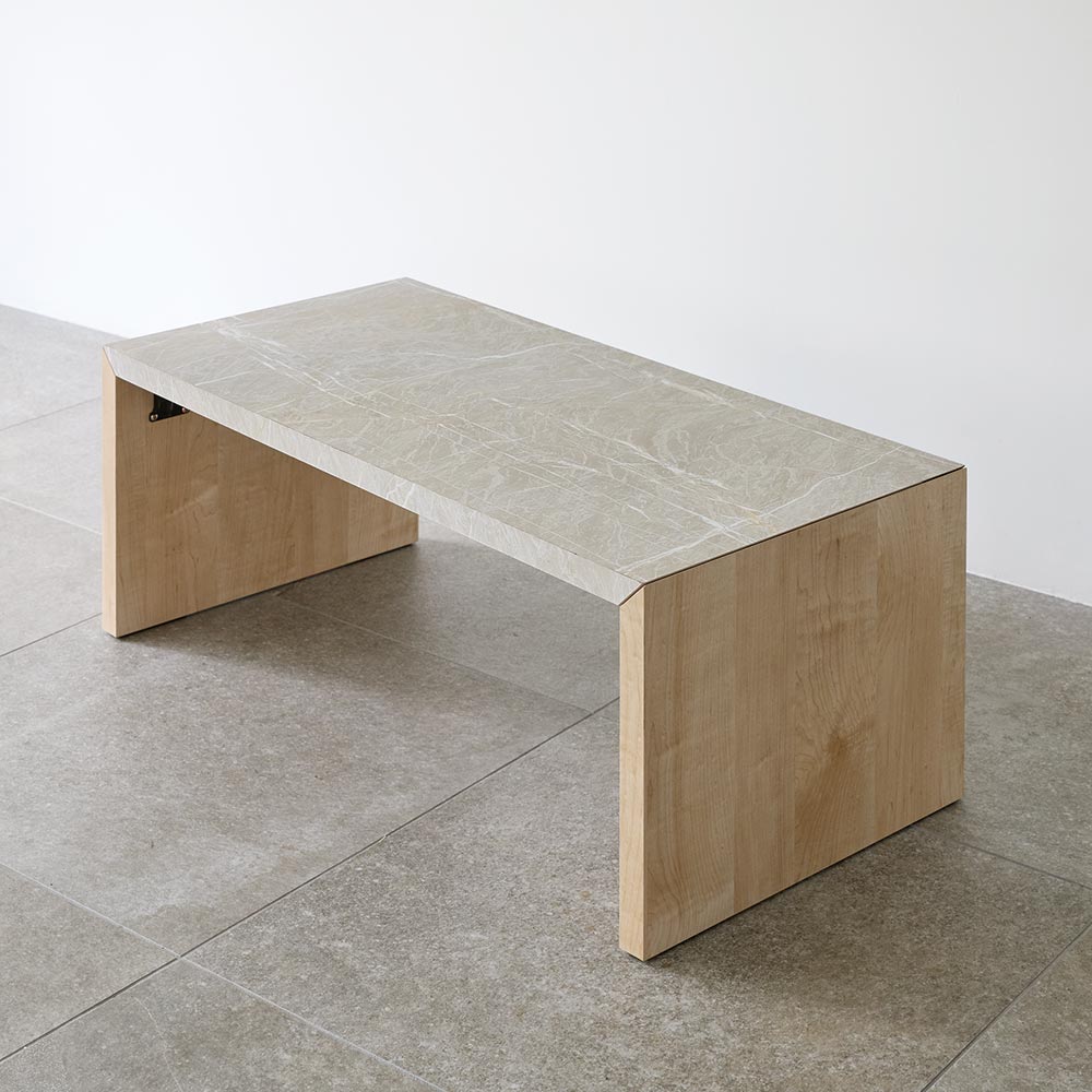 折りたたみできるスマートスタイルテーブル 89×44cm ディノス