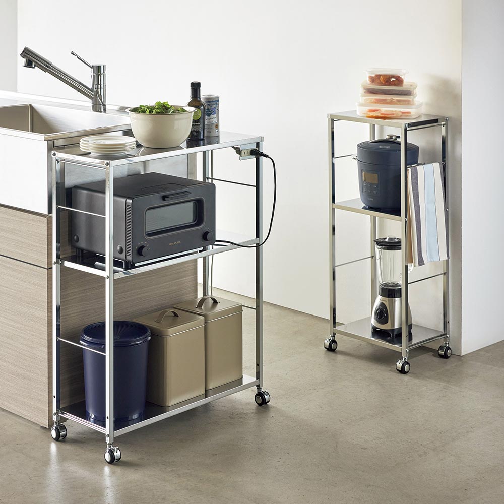 IKEA】ステンレス キッチンワゴン 料理作業台 - 食器棚、キッチン収納