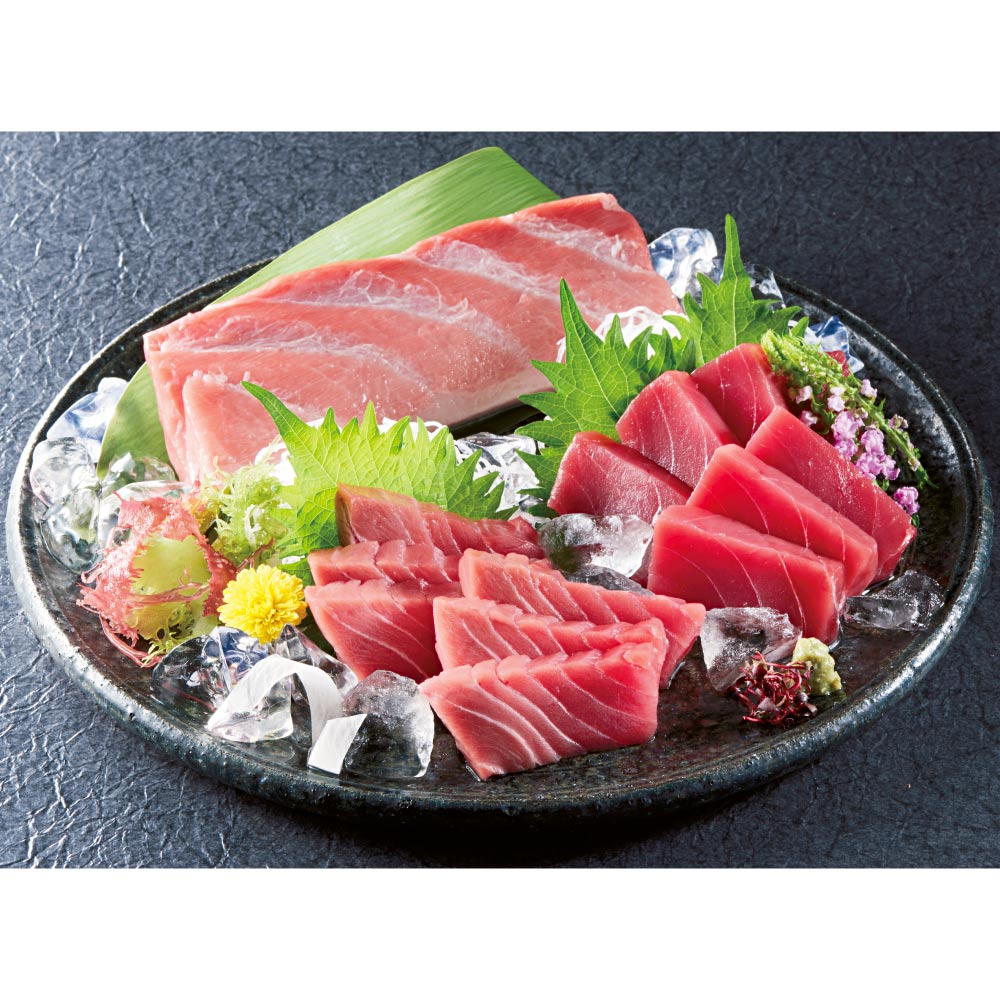 魚 海産 生鮮品 海産物 まぐろ 海苔 大間の本まぐろ（年末お届け）3点セット（5-6人前） FD7328