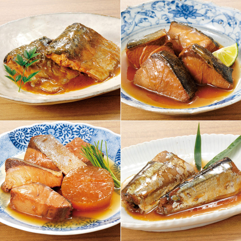 国産の煮魚惣菜4種セット（計12袋） 通販 - ディノス