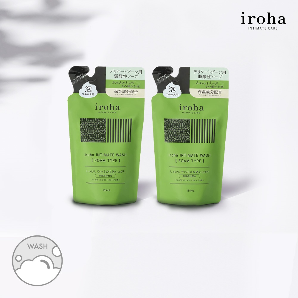 iroha/イロハ INTIMATE WASH 【FOAM TYPE】 詰め替え用2本セット（135ml×2本） 通販 ディノス