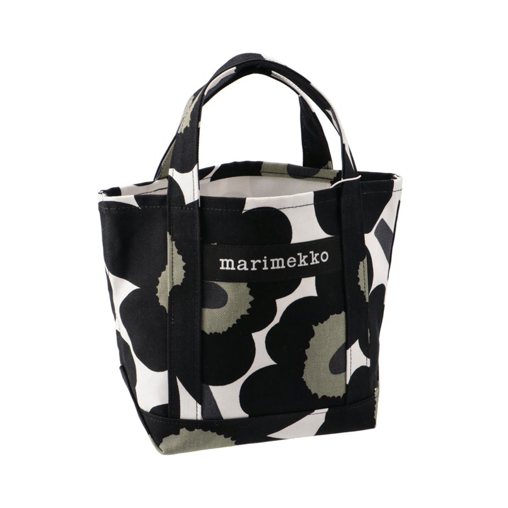 激レア Marimekko ハンドバック 白黒 33.5×33cm - bufalabrava