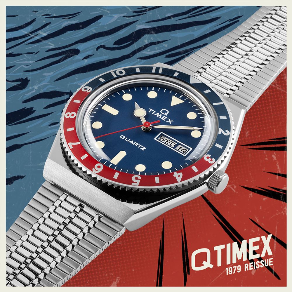 タイメックス timex q ペプシ ベルト交換用チプカシ - 腕時計(アナログ)