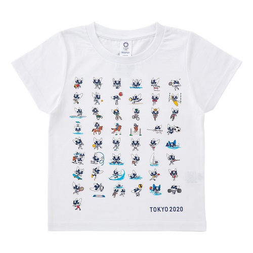 Kids 全競技ポーズプリント ｔシャツ Yo 264 東京オリンピックマスコット 通販 ディノス